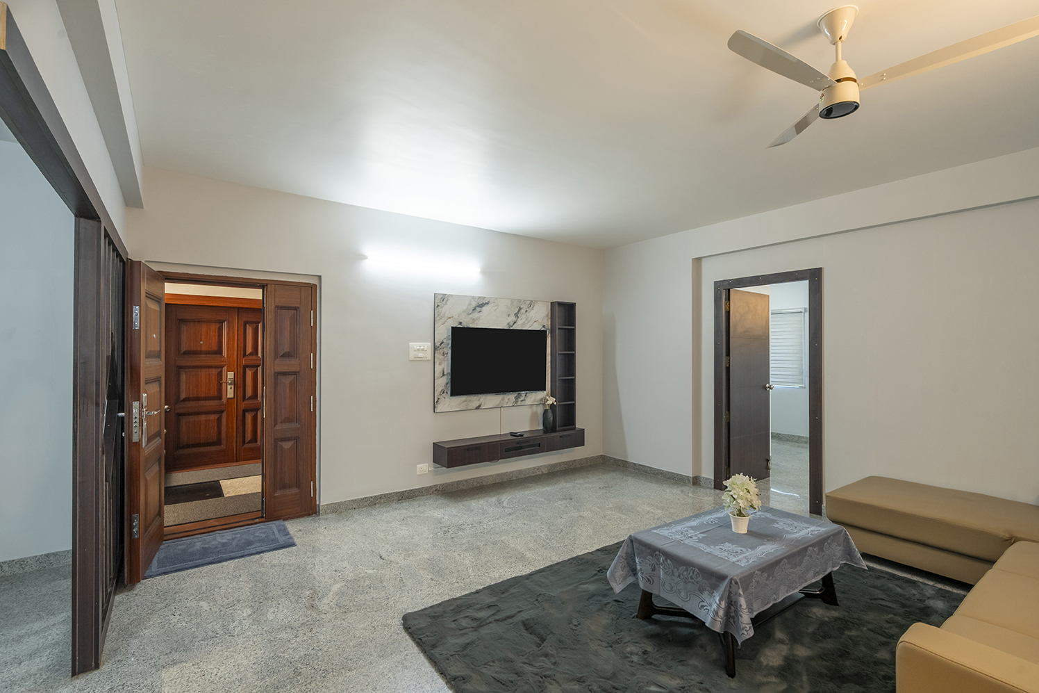 Tastefully designed living room